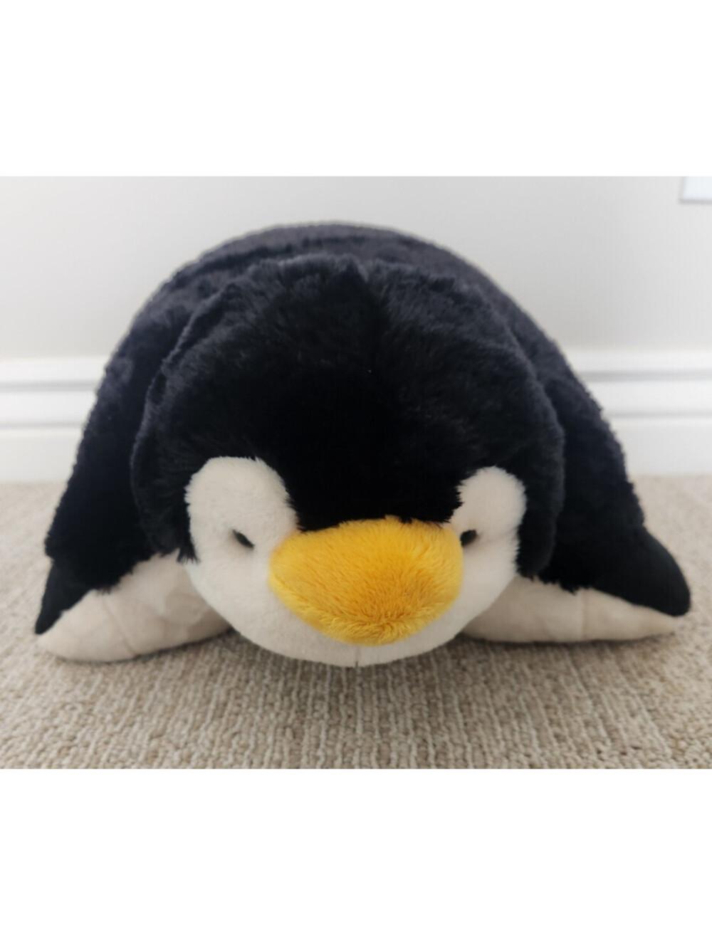 My Pillow Pets Penguin Stuffed Animal Toy 2010 Black & White Polyester NWOT